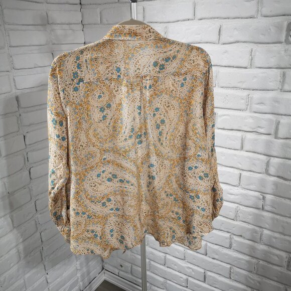 Marks & Spencer Classic Ladies Size 18 Button Closure V-neck Blouse - Picture 3 of 11